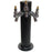 Matte Black 3 Tap Beer Tower - 3" Column - Beverage Time