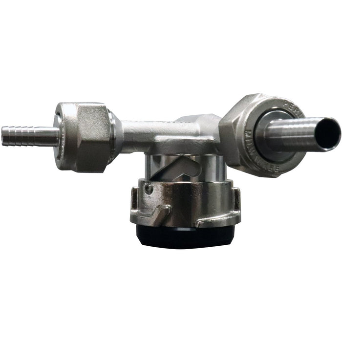 Perlick 304SS Lo-Boy Low Profile "D" Keg Beer Coupler - Beverage Time