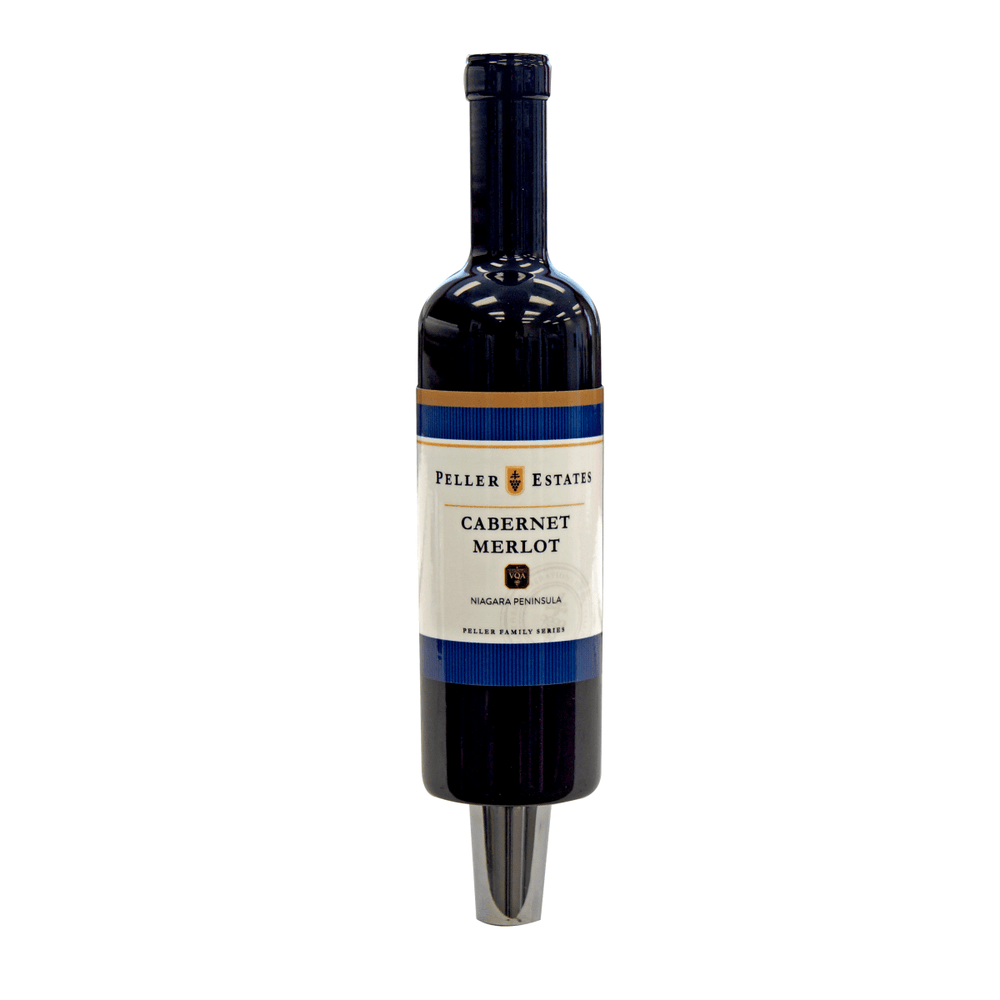 Plain Painted Wood Red Wine Bottle Tap Handle - No Branding - Beverage Time