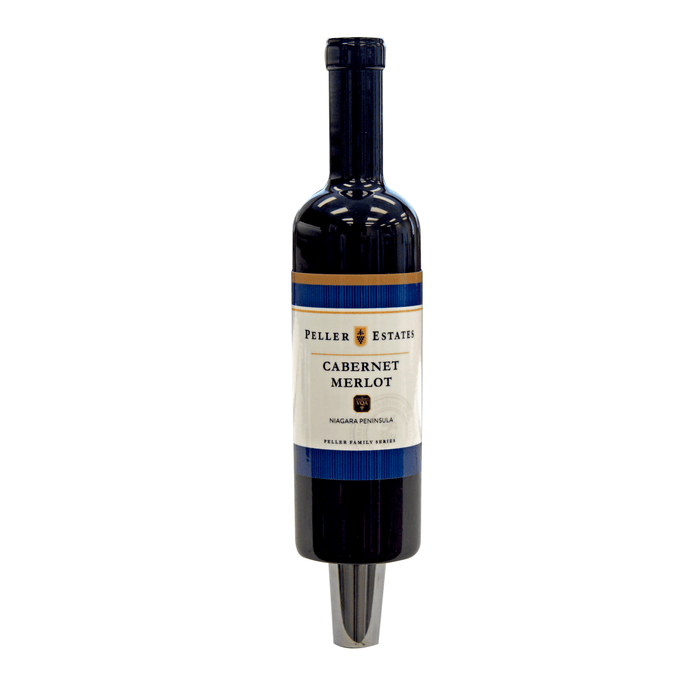 Plain Painted Wood Red Wine Bottle Tap Handle - No Branding - Beverage Time
