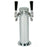 Polished 304SS 2 Tap Beer Tower - 3" Column - Beverage Time