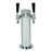 Polished 304SS 2 Tap Beer Tower - 3" Column "ALL SS" - Beverage Time
