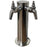 Polished 304SS 2 Tap (Perlick 630SS) Beer Tower - 3" Column "ALL SS" - Beverage Time