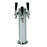 Polished 304SS 3 Tap Beer Tower - 3" Column "ALL SS" - Beverage Time