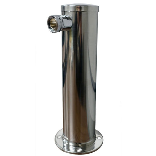 Polished 304SS Single Oulet Beer Tower - 3" Column - Beverage Time