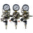 Premium Metal 3 Pressure 60lb Secondary Regulator with Barbed Shut-Offs - Beverage Time