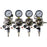 Premium Metal 4 Pressure 60lb Secondary Regulator with Barbed Shut-Offs - Beverage Time