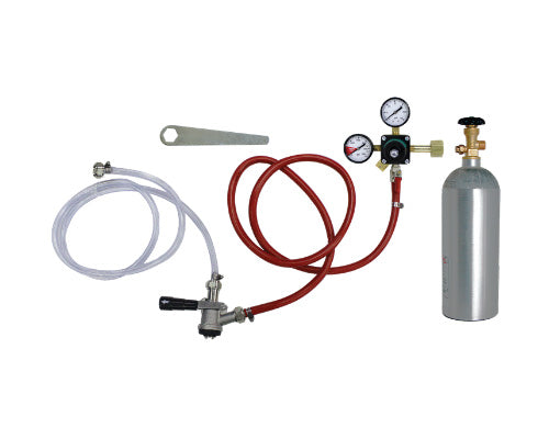 Single Tap Co2 Kegerator Tapping Kit with Co2 Tank
