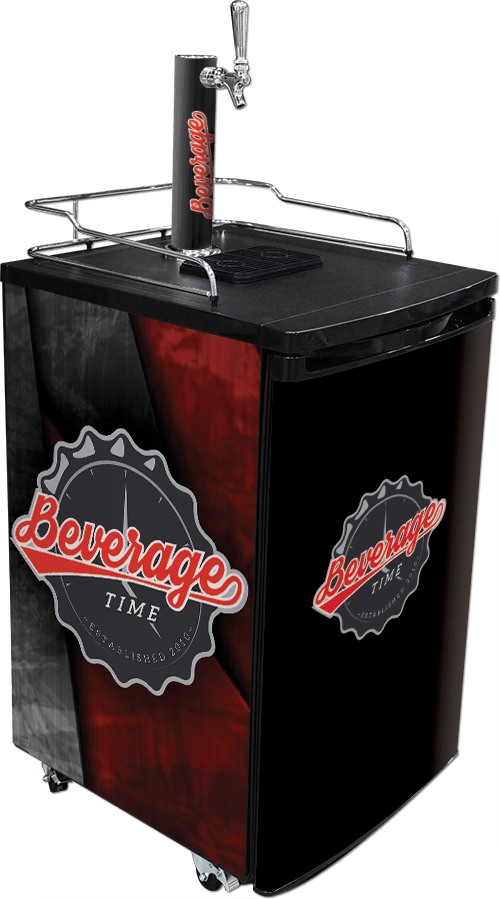 Vinyl Graphic Wraps on a Kegerator - Beverage Time