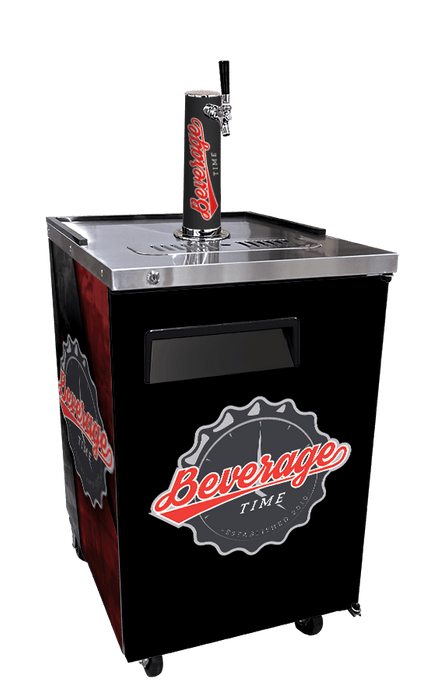 Vinyl Graphic Wraps on a Kegerator - Beverage Time