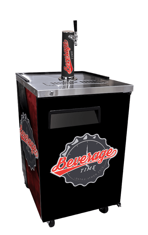 Vinyl Graphic Wraps on a Kegerator - Beverage Time