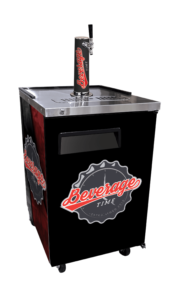 Vinyl Graphic Wraps on a Kegerator - Beverage Time