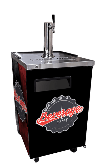 Vinyl Graphic Wraps on a Kegerator - Beverage Time