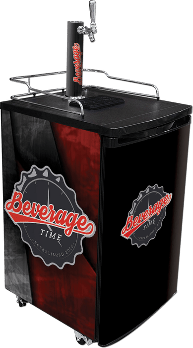 Vinyl Graphic Wraps on a Kegerator - Beverage Time
