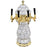 White Marble Ceramic 4 Tap Air Tower - Gold Accents - Beverage Time